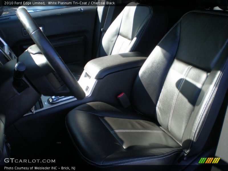 White Platinum Tri-Coat / Charcoal Black 2010 Ford Edge Limited