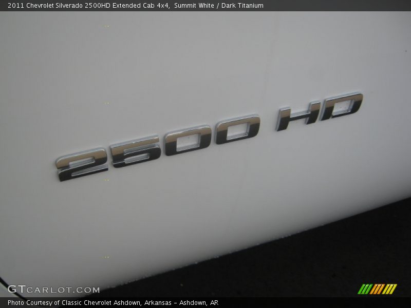 Summit White / Dark Titanium 2011 Chevrolet Silverado 2500HD Extended Cab 4x4