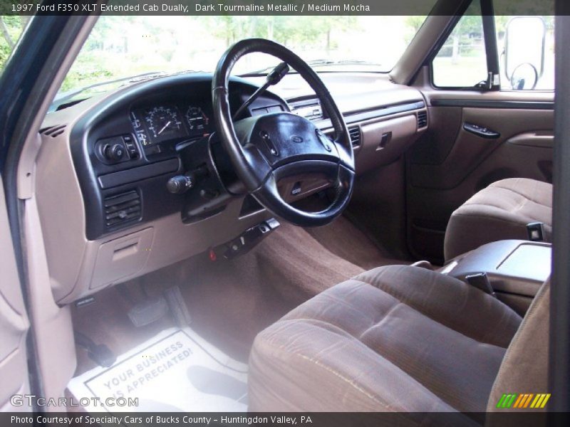  1997 F350 XLT Extended Cab Dually Medium Mocha Interior