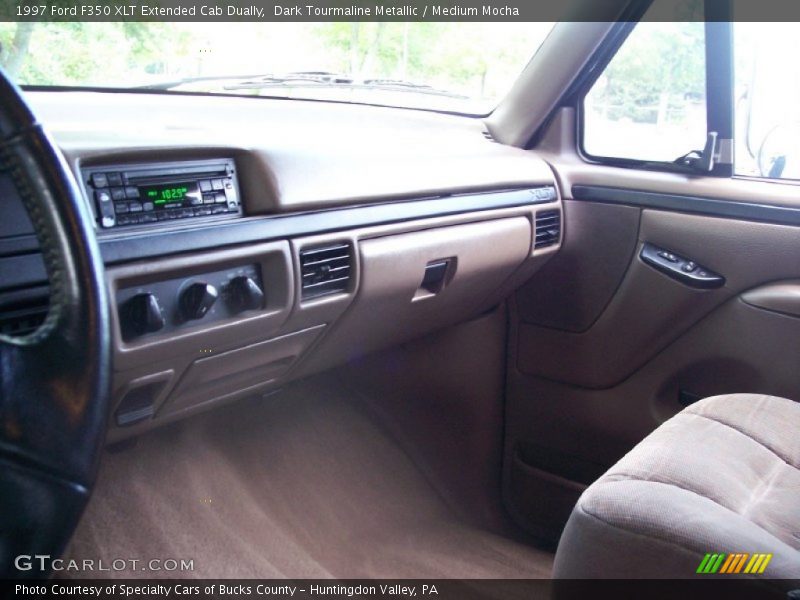 Dark Tourmaline Metallic / Medium Mocha 1997 Ford F350 XLT Extended Cab Dually