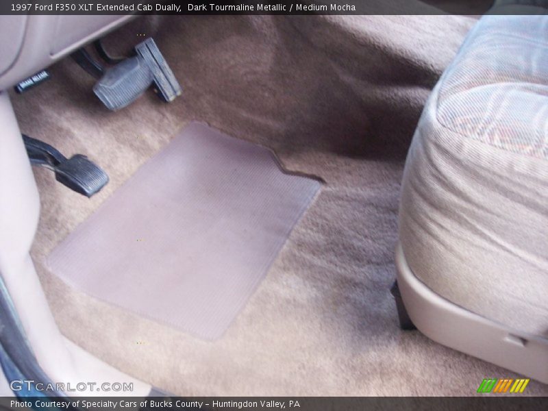 Dark Tourmaline Metallic / Medium Mocha 1997 Ford F350 XLT Extended Cab Dually