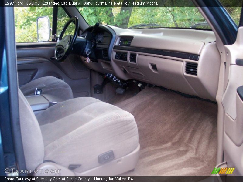 Dark Tourmaline Metallic / Medium Mocha 1997 Ford F350 XLT Extended Cab Dually