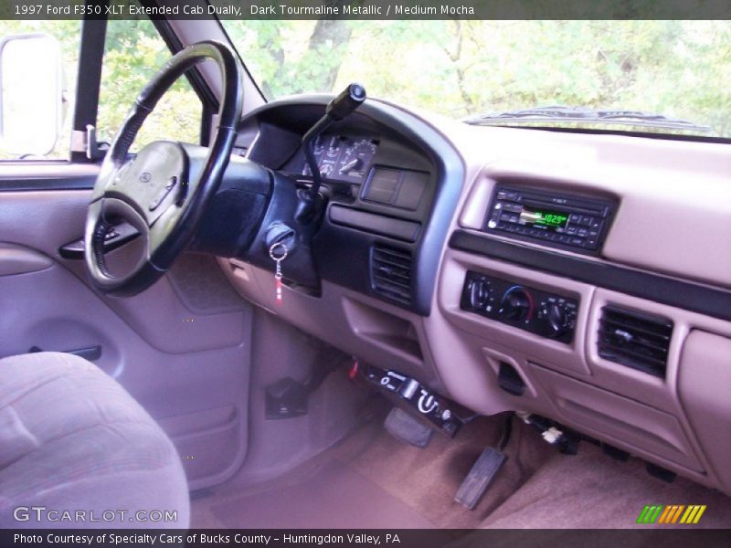 Dark Tourmaline Metallic / Medium Mocha 1997 Ford F350 XLT Extended Cab Dually