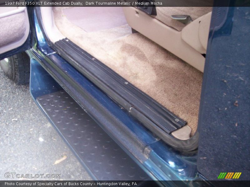 Dark Tourmaline Metallic / Medium Mocha 1997 Ford F350 XLT Extended Cab Dually