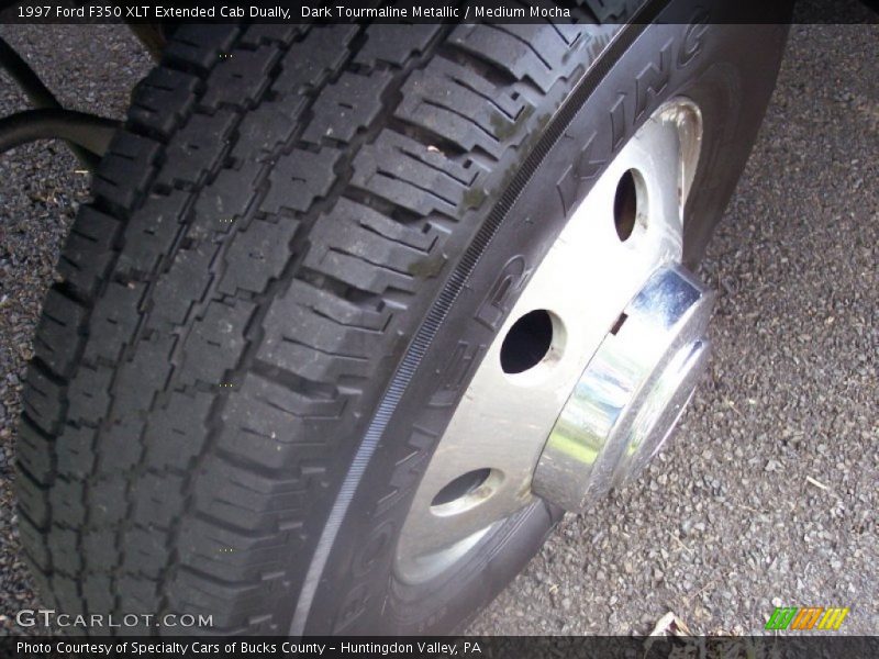 Dark Tourmaline Metallic / Medium Mocha 1997 Ford F350 XLT Extended Cab Dually