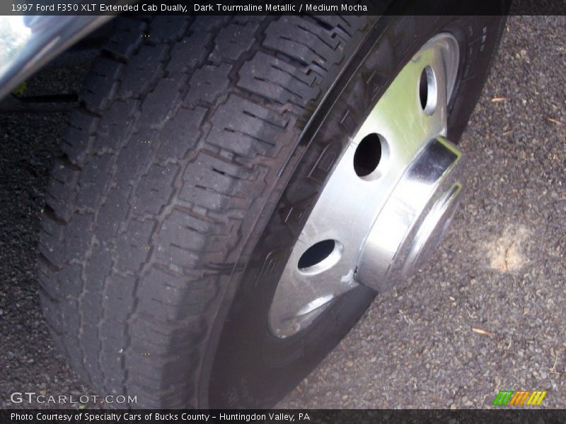 Dark Tourmaline Metallic / Medium Mocha 1997 Ford F350 XLT Extended Cab Dually