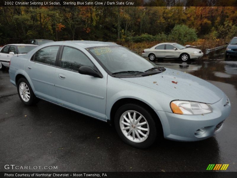 Sterling Blue Satin Glow / Dark Slate Gray 2002 Chrysler Sebring LX Sedan