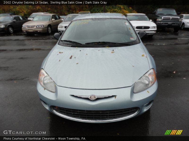 Sterling Blue Satin Glow / Dark Slate Gray 2002 Chrysler Sebring LX Sedan