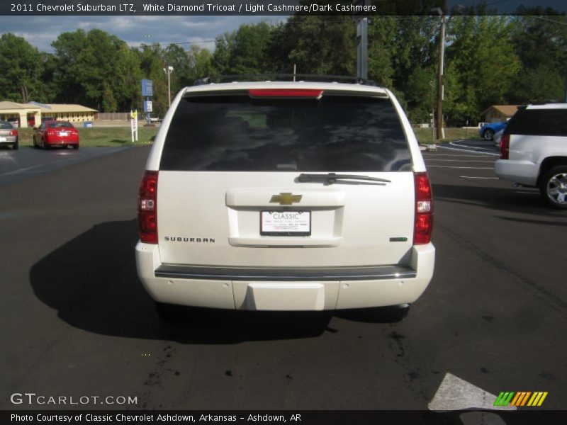White Diamond Tricoat / Light Cashmere/Dark Cashmere 2011 Chevrolet Suburban LTZ