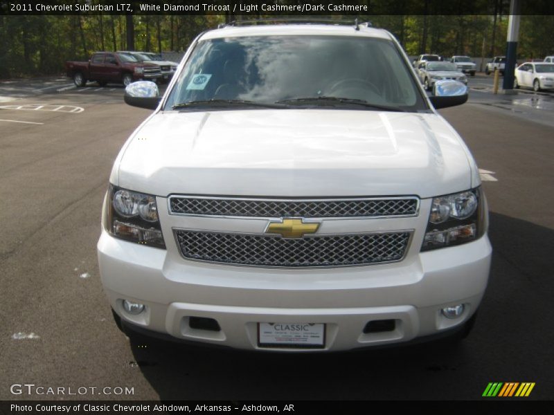 White Diamond Tricoat / Light Cashmere/Dark Cashmere 2011 Chevrolet Suburban LTZ