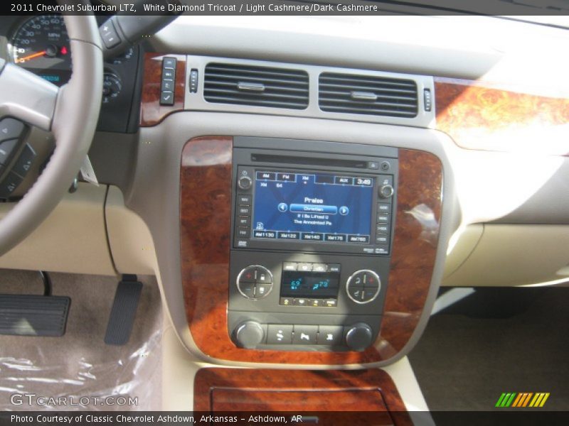 White Diamond Tricoat / Light Cashmere/Dark Cashmere 2011 Chevrolet Suburban LTZ