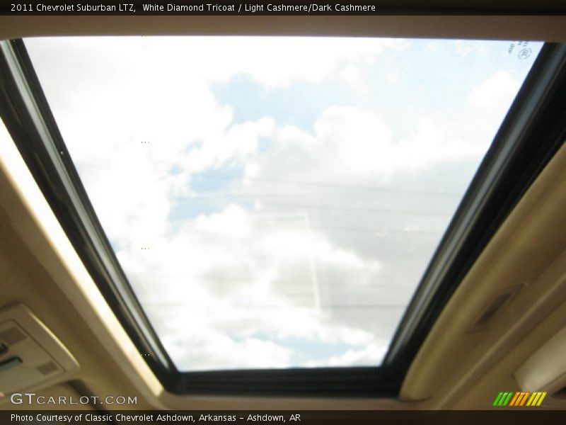 White Diamond Tricoat / Light Cashmere/Dark Cashmere 2011 Chevrolet Suburban LTZ