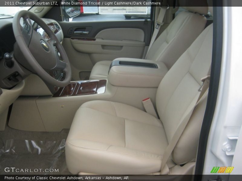 White Diamond Tricoat / Light Cashmere/Dark Cashmere 2011 Chevrolet Suburban LTZ