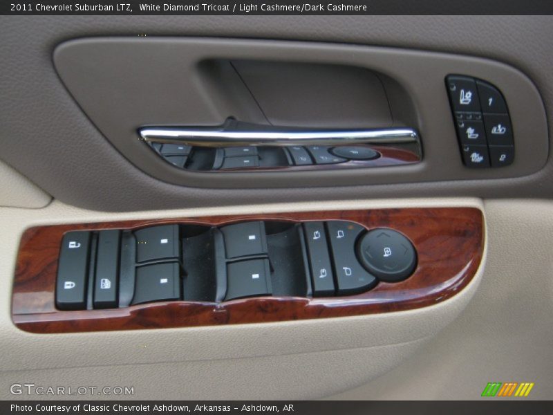 White Diamond Tricoat / Light Cashmere/Dark Cashmere 2011 Chevrolet Suburban LTZ