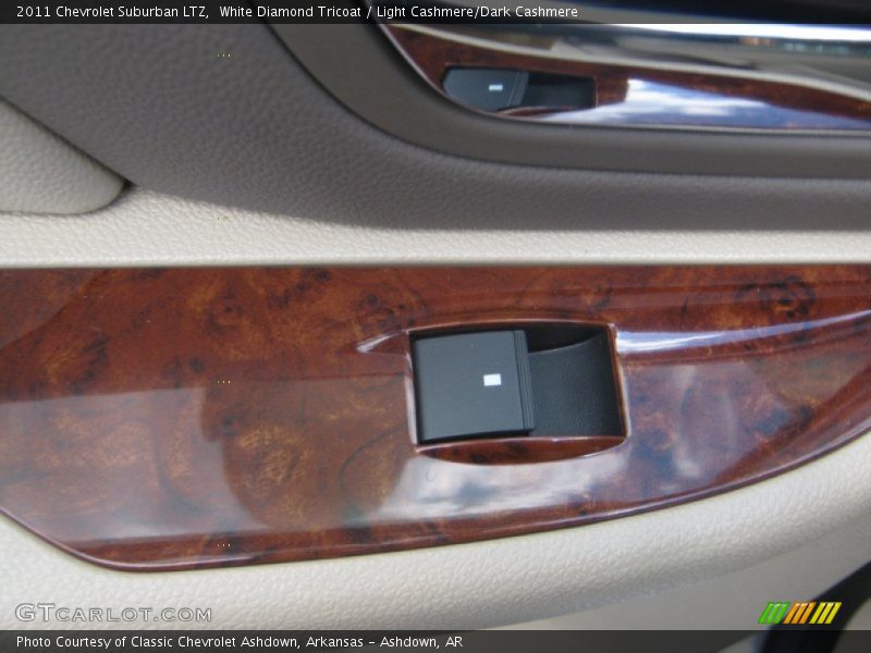 White Diamond Tricoat / Light Cashmere/Dark Cashmere 2011 Chevrolet Suburban LTZ