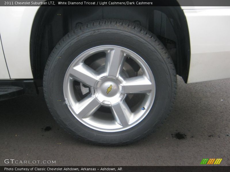White Diamond Tricoat / Light Cashmere/Dark Cashmere 2011 Chevrolet Suburban LTZ