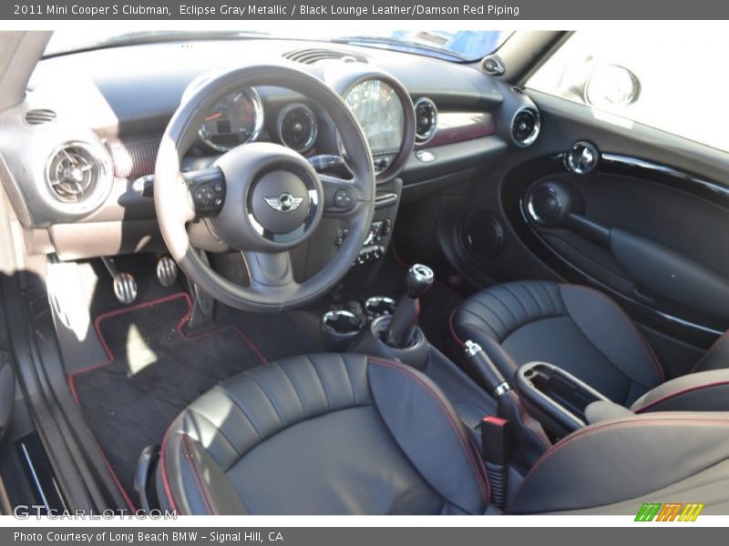  2011 Cooper S Clubman Black Lounge Leather/Damson Red Piping Interior