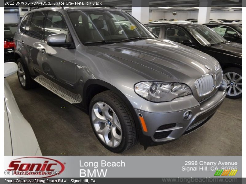 Space Gray Metallic / Black 2012 BMW X5 xDrive35d