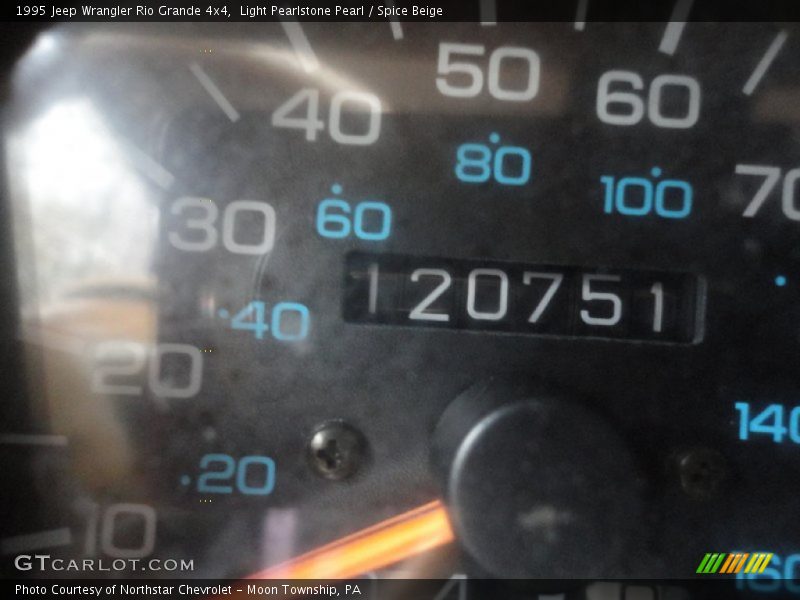 Light Pearlstone Pearl / Spice Beige 1995 Jeep Wrangler Rio Grande 4x4