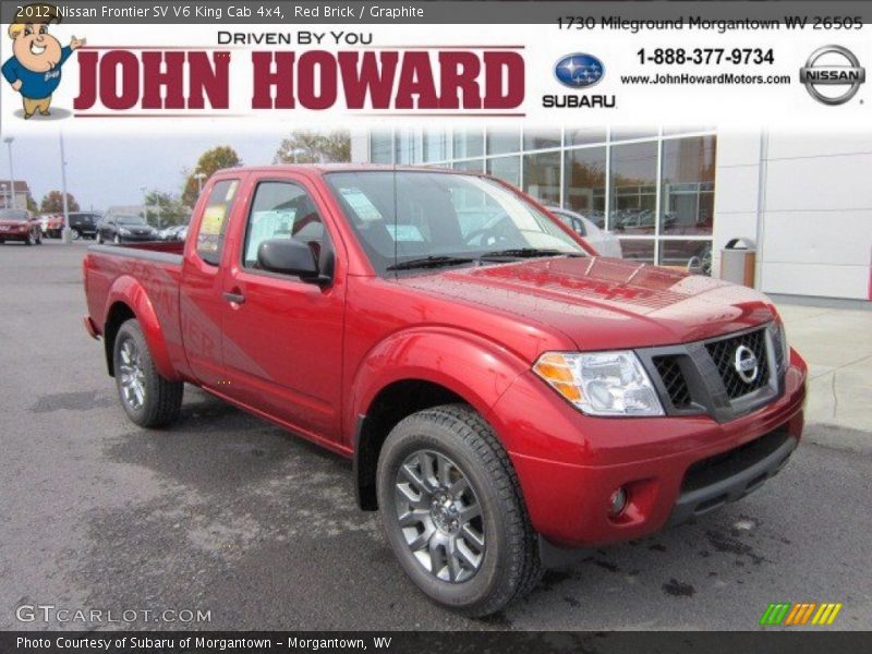 Red Brick / Graphite 2012 Nissan Frontier SV V6 King Cab 4x4