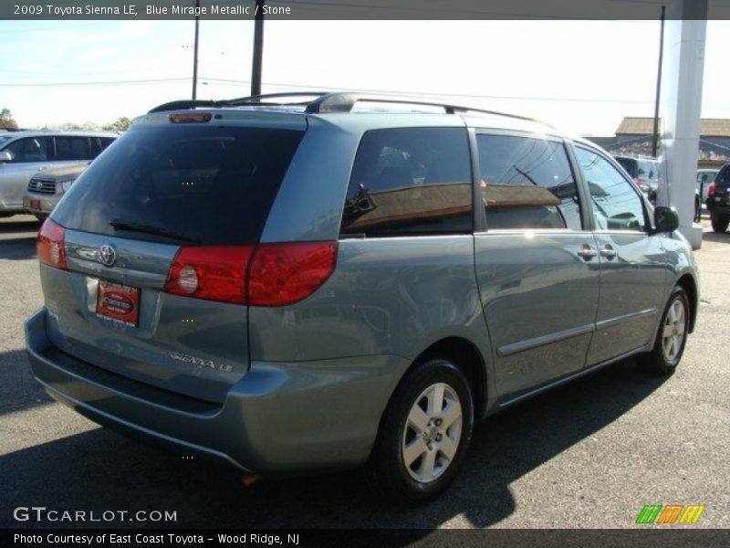 Blue Mirage Metallic / Stone 2009 Toyota Sienna LE