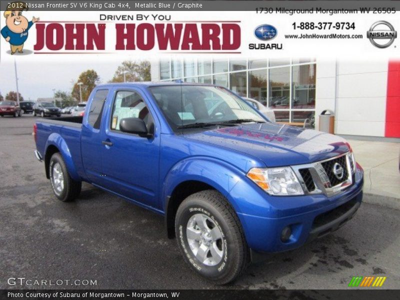 Metallic Blue / Graphite 2012 Nissan Frontier SV V6 King Cab 4x4