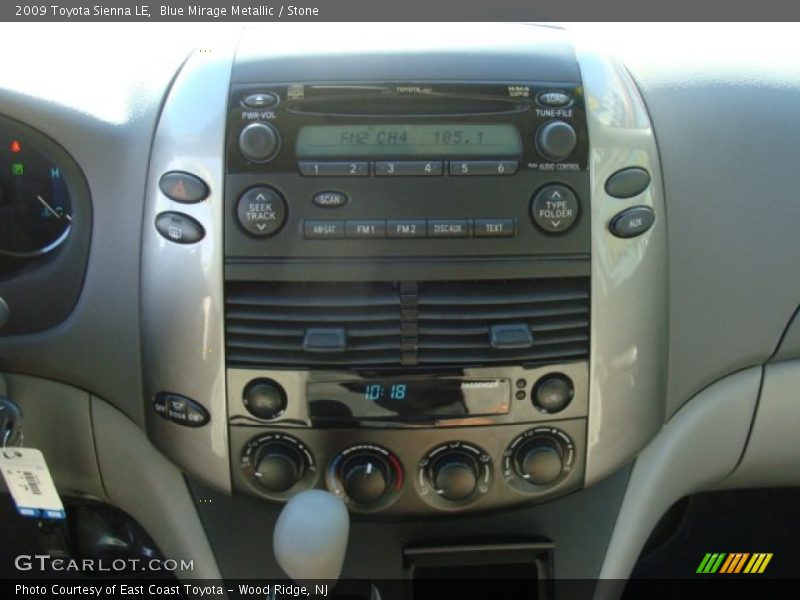 Blue Mirage Metallic / Stone 2009 Toyota Sienna LE