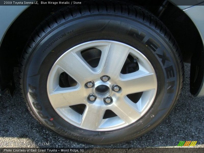Blue Mirage Metallic / Stone 2009 Toyota Sienna LE