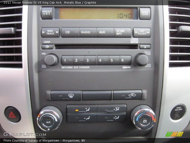Audio System of 2012 Frontier SV V6 King Cab 4x4