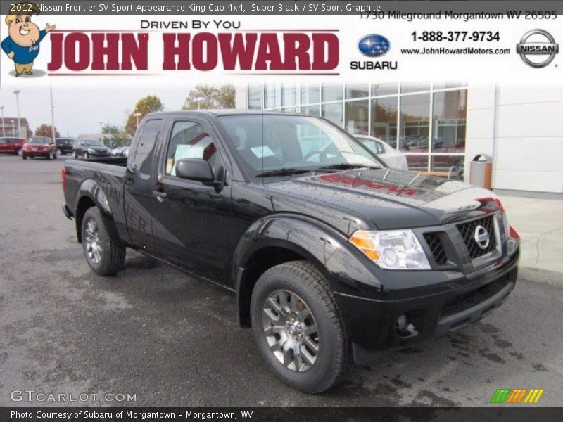Super Black / SV Sport Graphite 2012 Nissan Frontier SV Sport Appearance King Cab 4x4