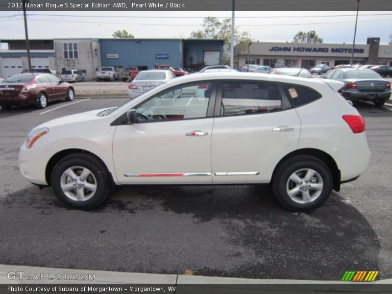 Pearl White / Black 2012 Nissan Rogue S Special Edition AWD