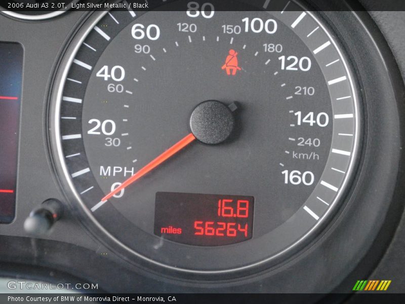 Light Silver Metallic / Black 2006 Audi A3 2.0T