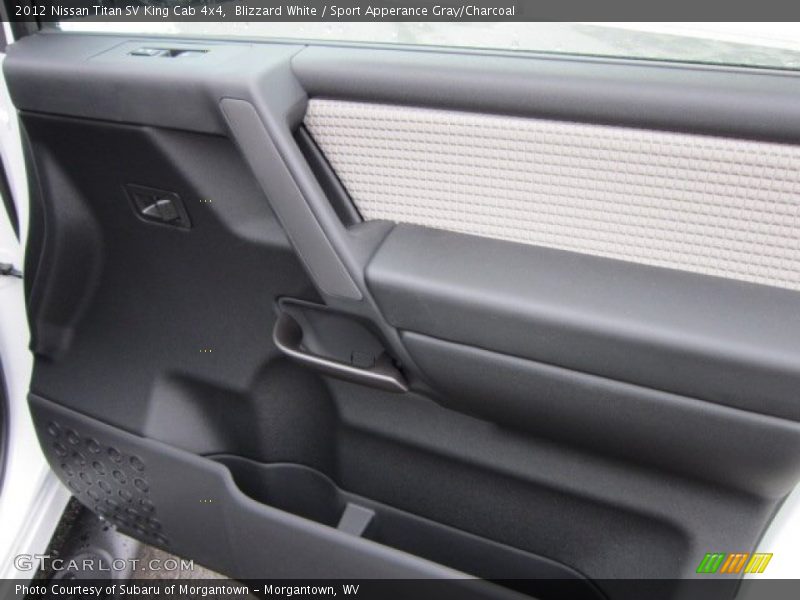 Blizzard White / Sport Apperance Gray/Charcoal 2012 Nissan Titan SV King Cab 4x4
