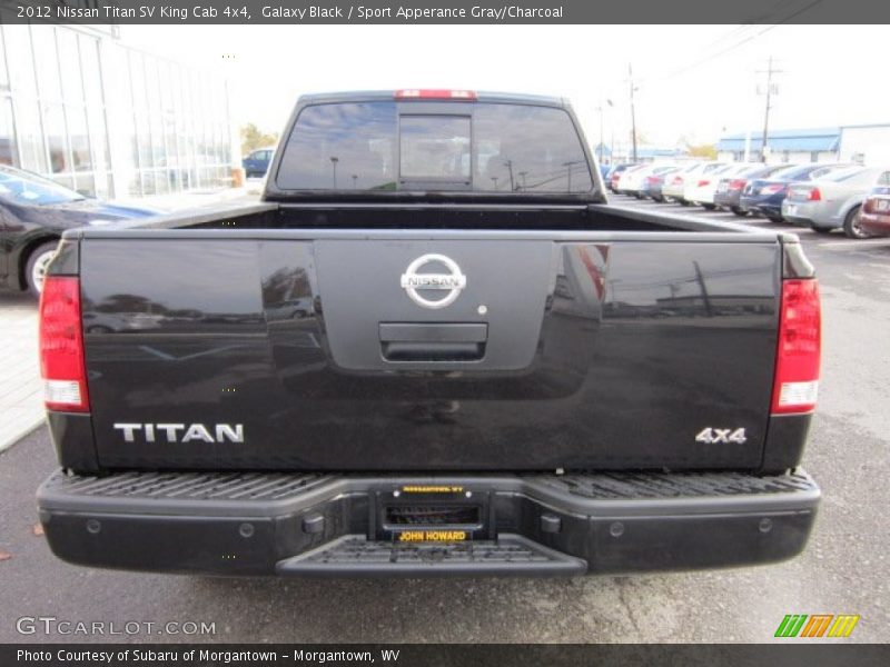 Galaxy Black / Sport Apperance Gray/Charcoal 2012 Nissan Titan SV King Cab 4x4