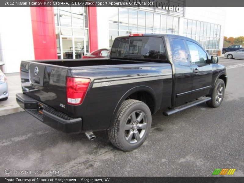 Galaxy Black / Sport Apperance Gray/Charcoal 2012 Nissan Titan SV King Cab 4x4