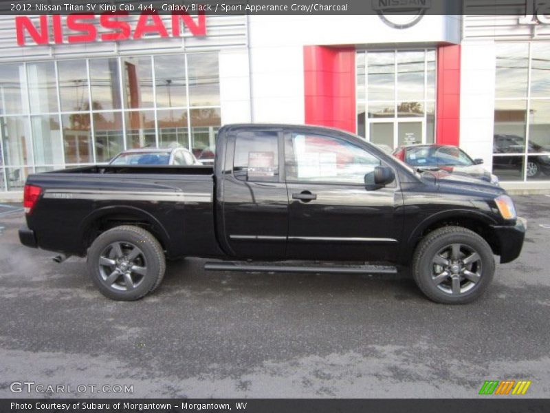 Galaxy Black / Sport Apperance Gray/Charcoal 2012 Nissan Titan SV King Cab 4x4