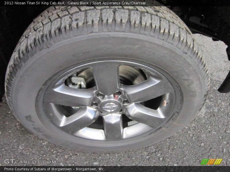Galaxy Black / Sport Apperance Gray/Charcoal 2012 Nissan Titan SV King Cab 4x4