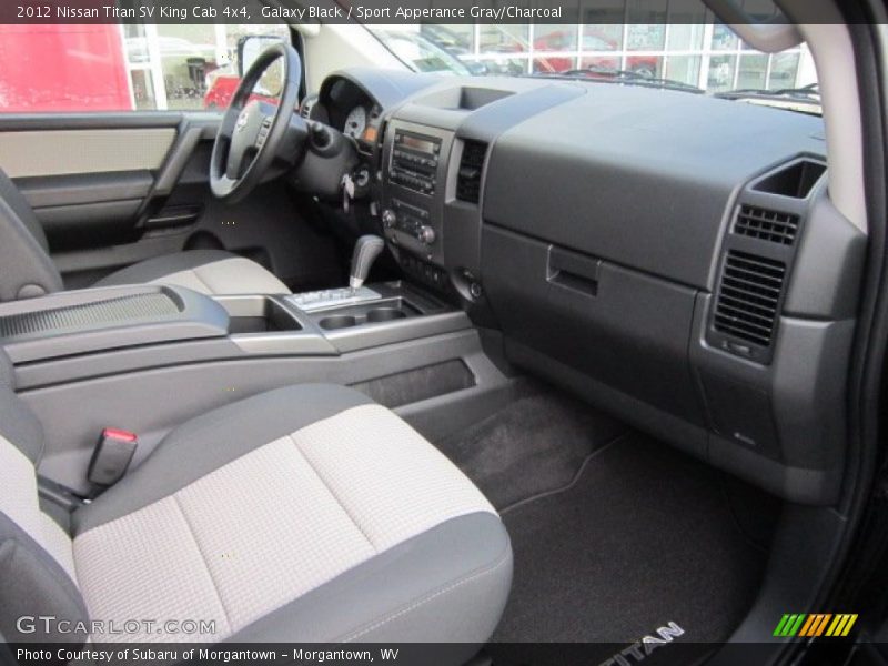 Galaxy Black / Sport Apperance Gray/Charcoal 2012 Nissan Titan SV King Cab 4x4