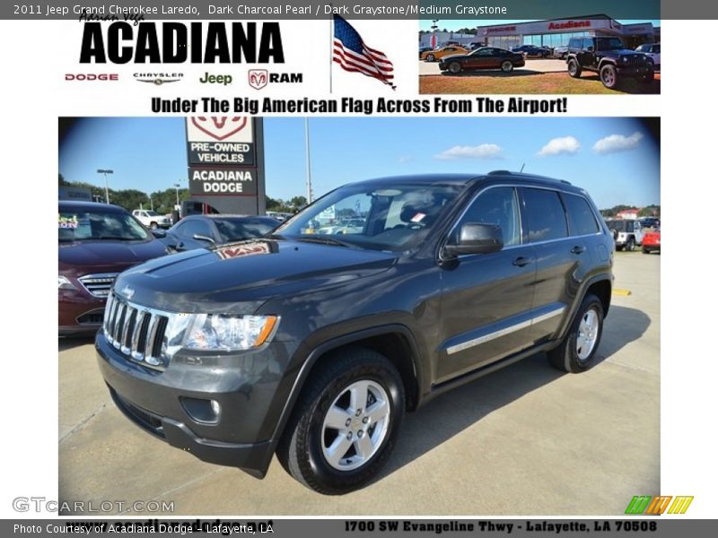 Dark Charcoal Pearl / Dark Graystone/Medium Graystone 2011 Jeep Grand Cherokee Laredo
