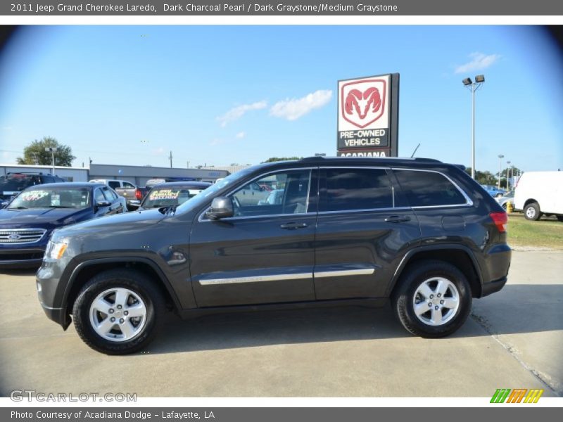 Dark Charcoal Pearl / Dark Graystone/Medium Graystone 2011 Jeep Grand Cherokee Laredo