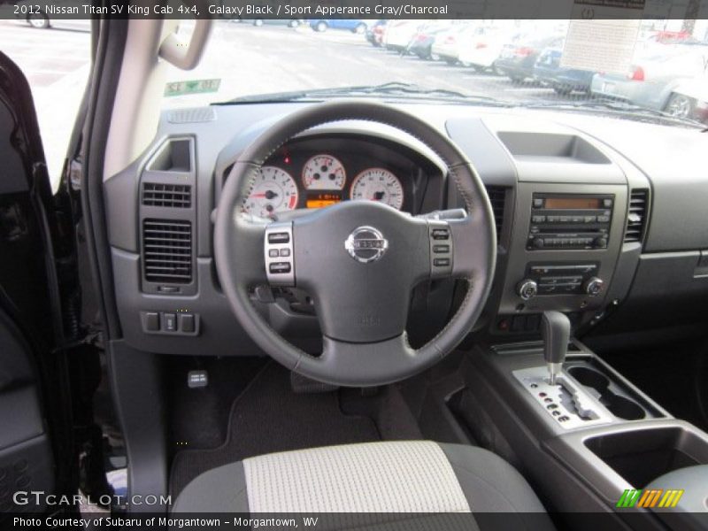 Galaxy Black / Sport Apperance Gray/Charcoal 2012 Nissan Titan SV King Cab 4x4