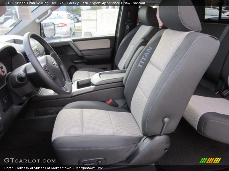 Galaxy Black / Sport Apperance Gray/Charcoal 2012 Nissan Titan SV King Cab 4x4