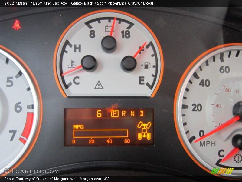 Galaxy Black / Sport Apperance Gray/Charcoal 2012 Nissan Titan SV King Cab 4x4