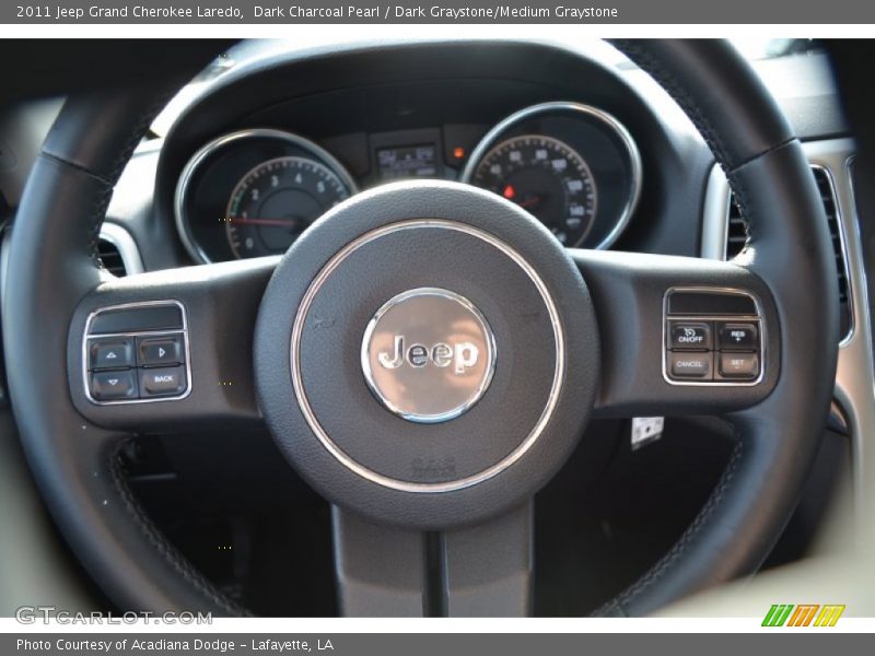 Dark Charcoal Pearl / Dark Graystone/Medium Graystone 2011 Jeep Grand Cherokee Laredo