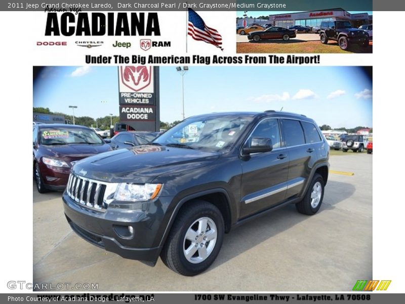 Dark Charcoal Pearl / Dark Graystone/Medium Graystone 2011 Jeep Grand Cherokee Laredo