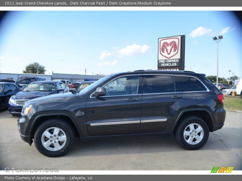Dark Charcoal Pearl / Dark Graystone/Medium Graystone 2011 Jeep Grand Cherokee Laredo