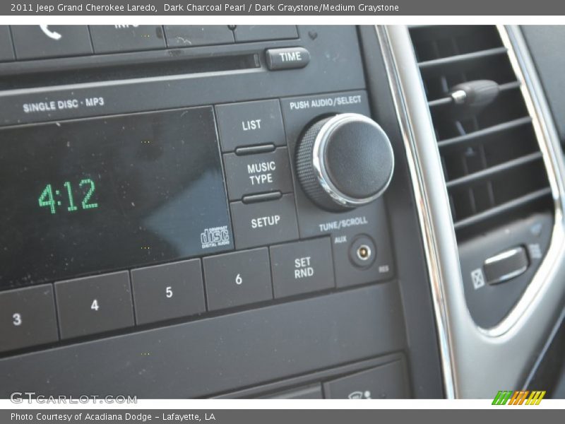 Dark Charcoal Pearl / Dark Graystone/Medium Graystone 2011 Jeep Grand Cherokee Laredo