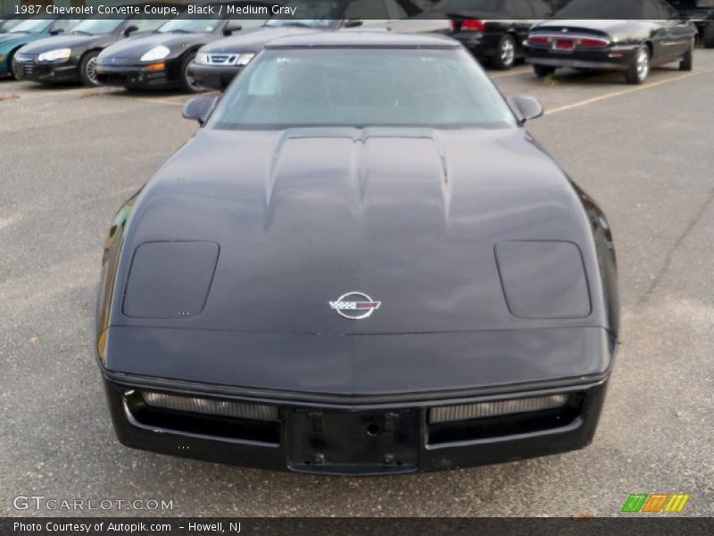 Black / Medium Gray 1987 Chevrolet Corvette Coupe
