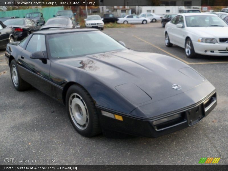 Black / Medium Gray 1987 Chevrolet Corvette Coupe