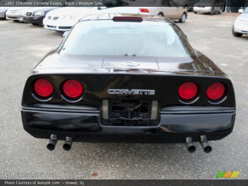 Black / Medium Gray 1987 Chevrolet Corvette Coupe